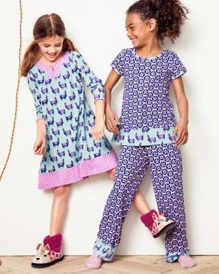 Garnet Hill Holiay pajama pj Disney Llama SLEEP Gown gift party girl ?? a