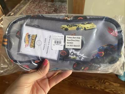 Pottery Barn Kids School Disney Marvel travel Pencil case bag kitty hot wheels .