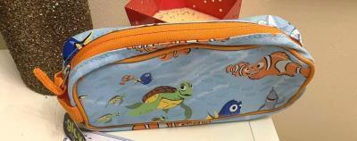 Pottery Barn Kids School Disney Marvel travel Pencil case bag kitty hot wheels .