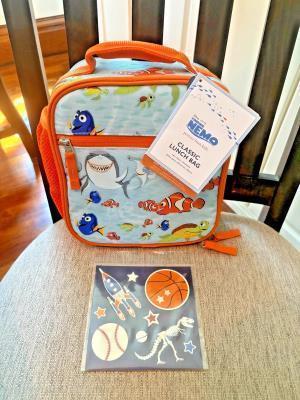 Pottery barn school LUNCH BOX+BENTO+UTENSIL SET travel hot wheels floral Kitty
