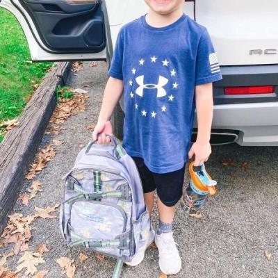 Pottery Barn School Disney Snoopy Dinosaur Grogu BACKPACK LUNCH travel Bag boy .